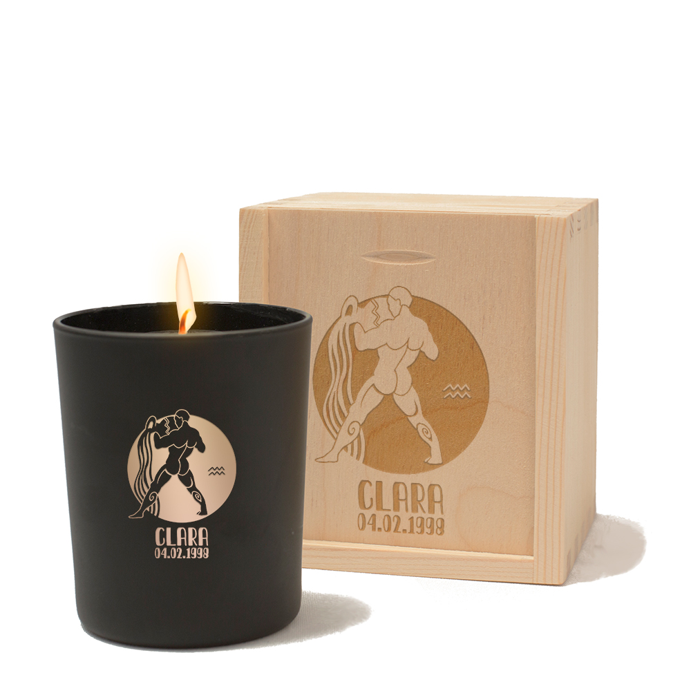 Engraved candle Engraved candle