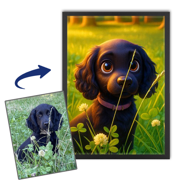 Animal portrait in the style of a 3D animated film Animal portrait in the style of a 3D animated film