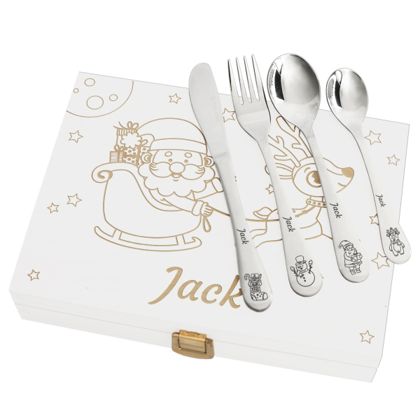 Personalised Christmas cutlery for children Personalised Christmas cutlery for children