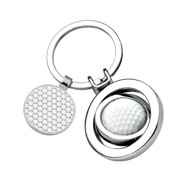 Customised golf ball keyring Customised golf ball keyring