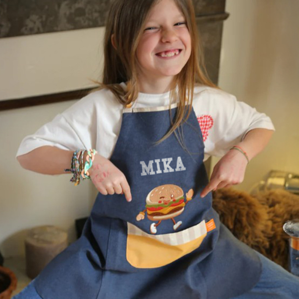 Personalised Children's Apron Hamburger Personalised Children's Apron Hamburger