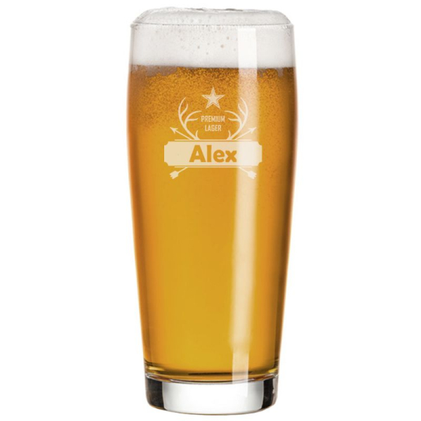 Beer glass with engraved name Beer glass with engraved name
