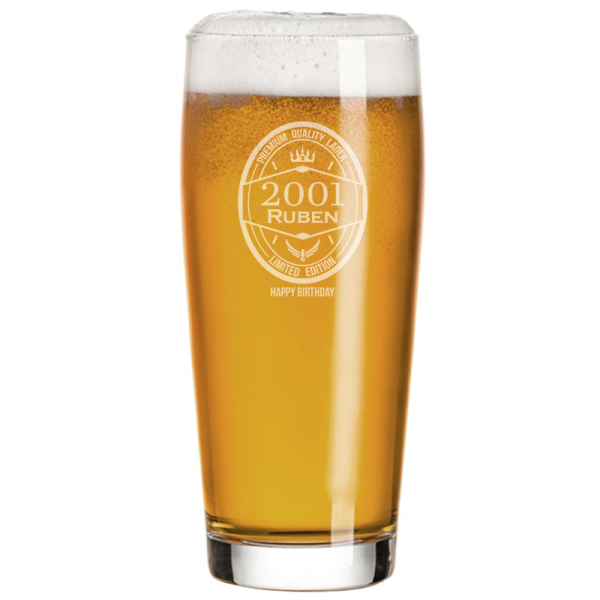 Birthday beer glass Birthday beer glass