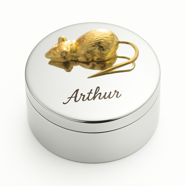 Personalised milk tooth box little mouse Personalised milk tooth box little mouse