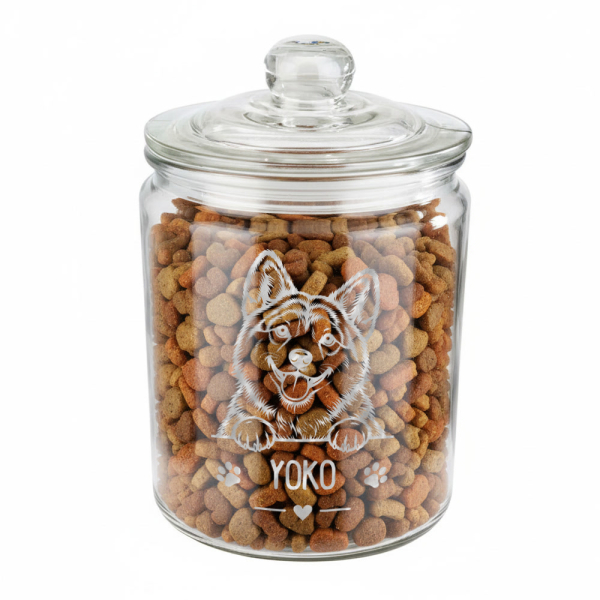 Engraved treat jar for dogs Engraved treat jar for dogs
