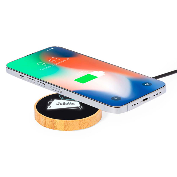 Customised luminous round charger Customised luminous round charger
