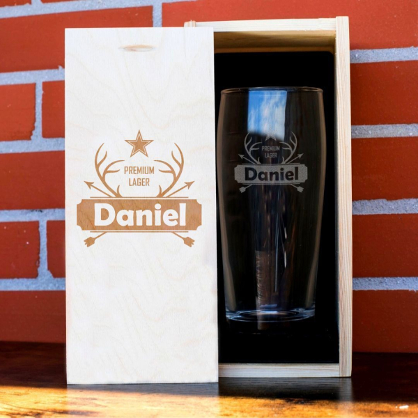 Beer glass with engraved name Beer glass with engraved name