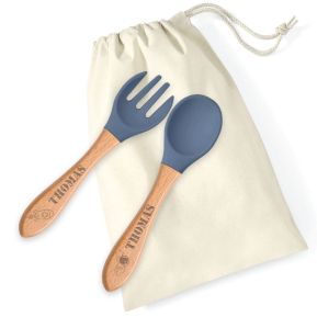 Cosmos cutlery in wood and silicone Cosmos cutlery in wood and silicone
