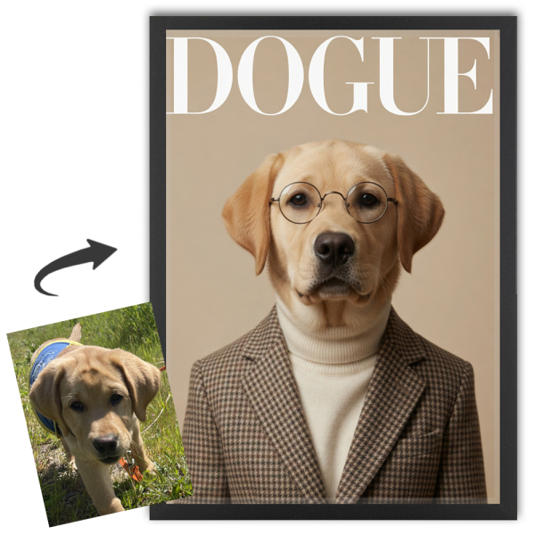 DOGUE magazine cover from a photo DOGUE magazine cover from a photo