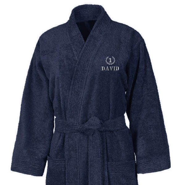 Embroidered Kimono Bathrobe 420gsm Embroidered Kimono Bathrobe 420gsm