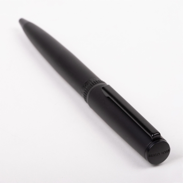 Engraved black Hugo Boss Gear Matrix ballpoint pen Engraved black Hugo Boss Gear Matrix ballpoint pen