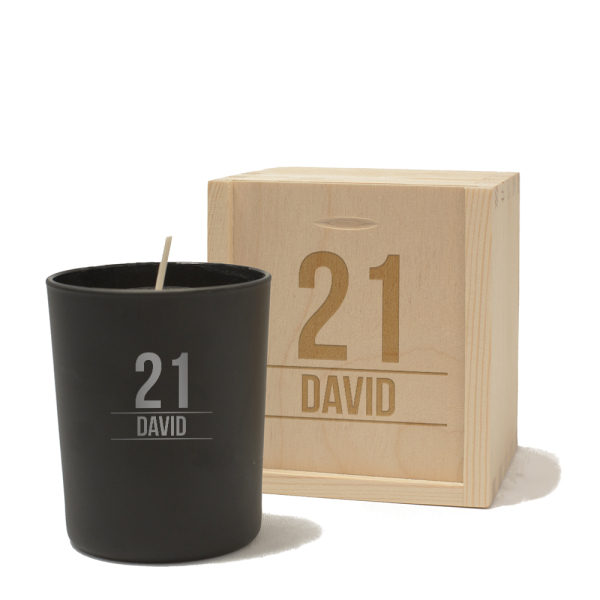 Engraved candle with age and name Engraved candle with age and name