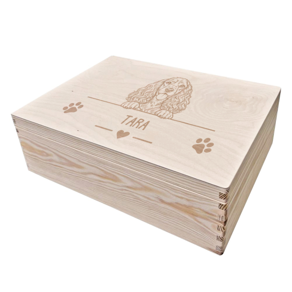Engraved dog storage box Engraved dog storage box