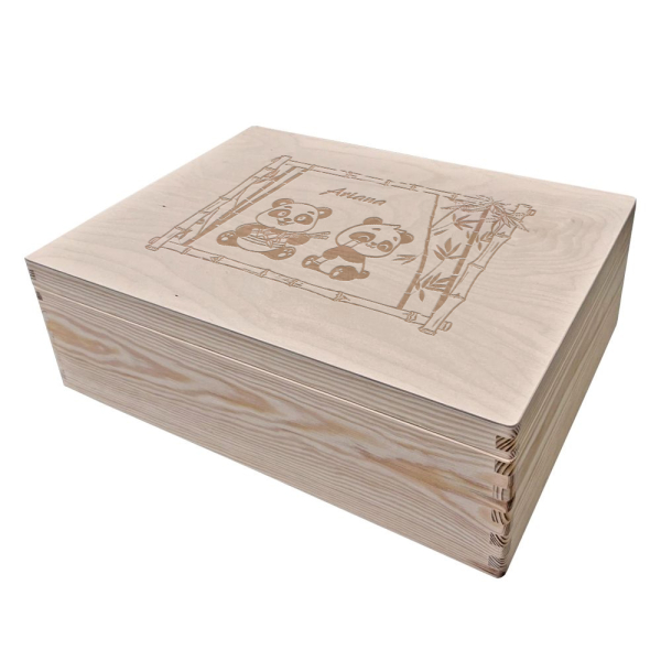 Engraved storage box panda Engraved storage box panda