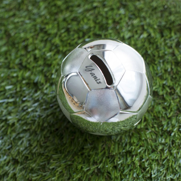 Metal piggy bank football Metal piggy bank football