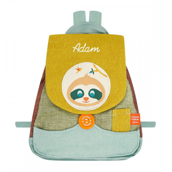 Personalised backpack with sloth design Personalised backpack with sloth design