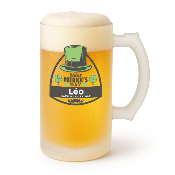 Personalized beer mug Saint Patrick Personalized beer mug Saint Patrick
