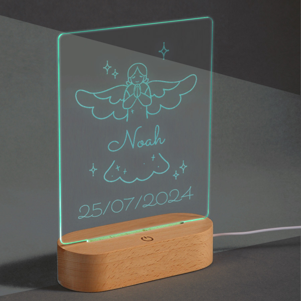 Personalised LED Lamp – Baptism Personalised LED Lamp – Baptism