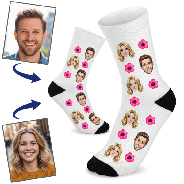Personalised manga-style socks Personalised manga-style socks