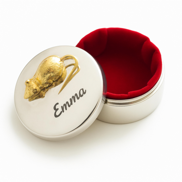 Personalised milk tooth box little mouse Personalised milk tooth box little mouse