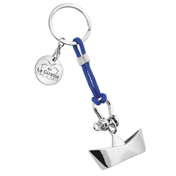 Personalised origami boat keyring Personalised origami boat keyring