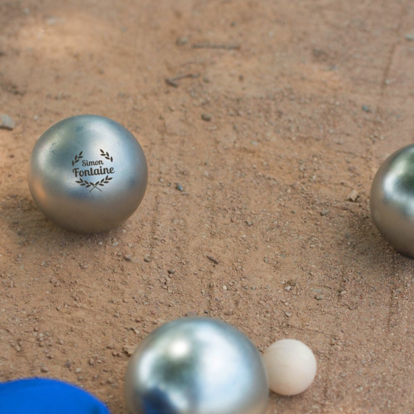 Personalised pétanque balls with designs Personalised pétanque balls with designs