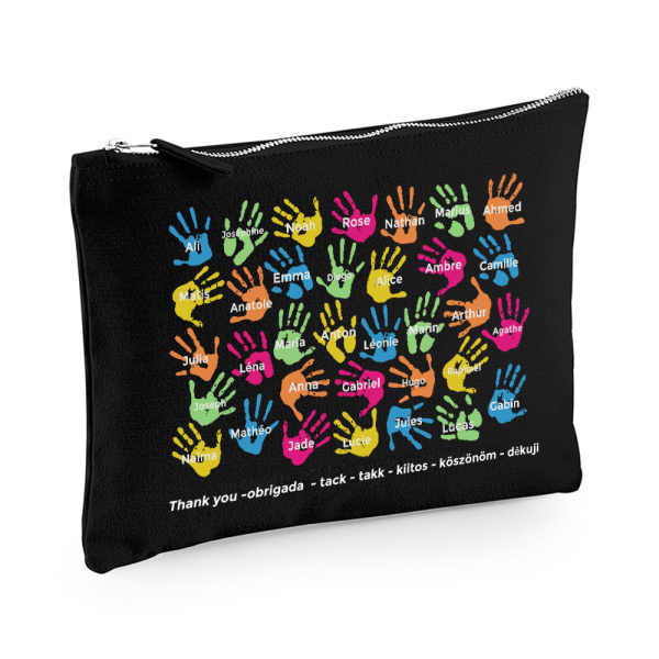 Personalised pouch with children's hands Personalised pouch with children's hands