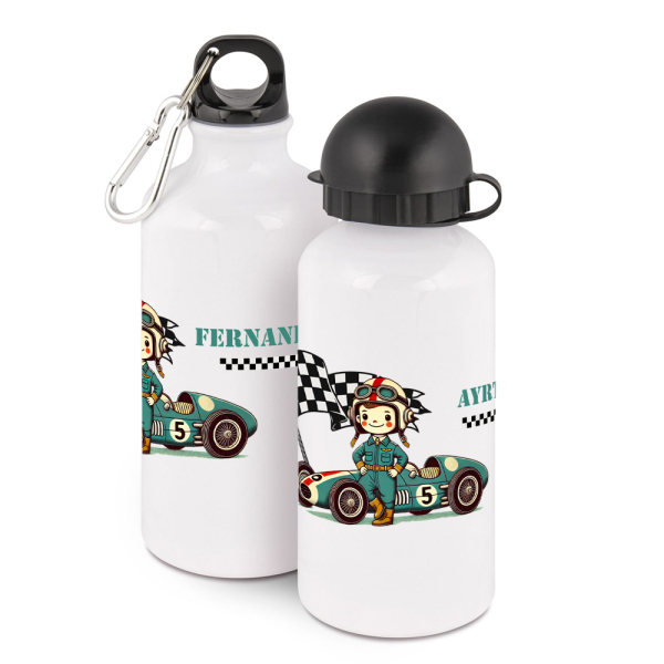 Personalised racecar water bottle Personalised racecar water bottle