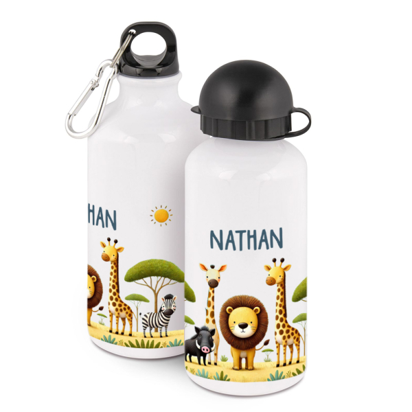 Personalised water bottle safari Personalised water bottle safari