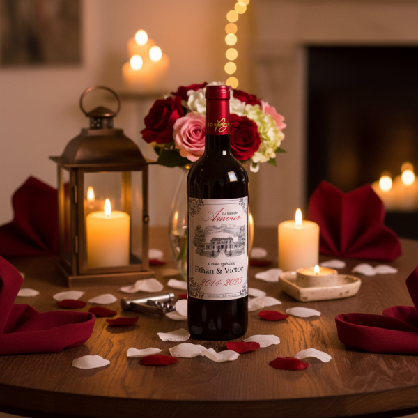 Personalised wine bottle Bastide Amour Personalised wine bottle Bastide Amour