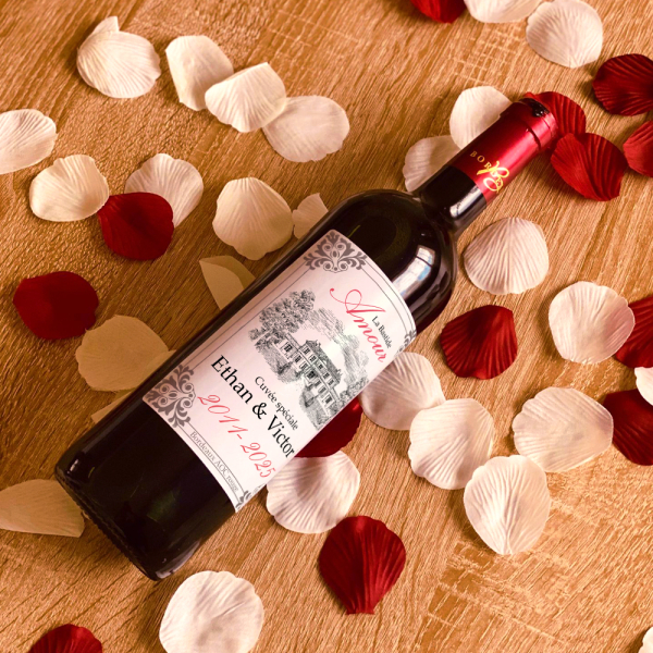 Personalised wine bottle Bastide Amour Personalised wine bottle Bastide Amour