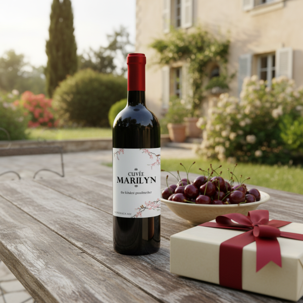 Personalised wine bottle Cherry Tree Personalised wine bottle Cherry Tree