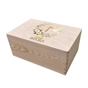 Printed wooden keepsake box baptism Printed wooden keepsake box baptism