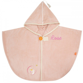 Personalised bath cape for children – Pink Rabbit Personalised bath cape for children – Pink Rabbit