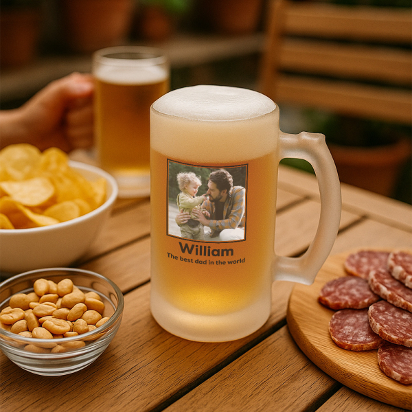 Personalized beer mug with a photo Personalized beer mug with a photo