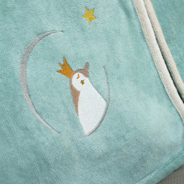 Personalized child bathrobe Green Penguin Personalized child bathrobe Green Penguin