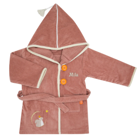 Personalised child bathrobe Marsala Squirrel Personalised child bathrobe Marsala Squirrel