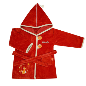 Personalised child bathrobe Red Panda Personalised child bathrobe Red Panda
