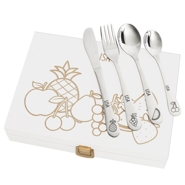 Personalised children's cutlery fruits Personalised children's cutlery fruits