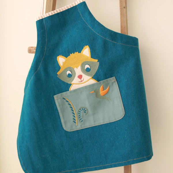 Personalised kids apron Raccoon Personalised kids apron Raccoon