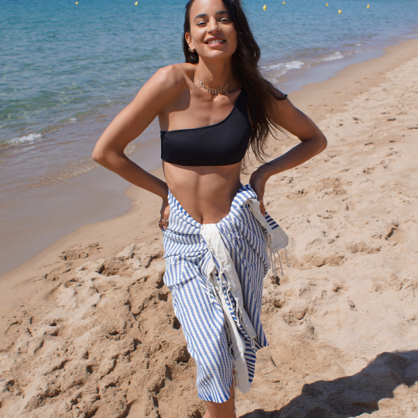 Personalised traditional fouta with stripes Personalised traditional fouta with stripes