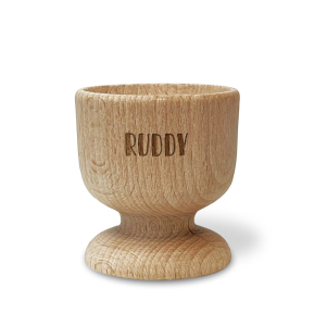 Personalised wooden egg cup Personalised wooden egg cup
