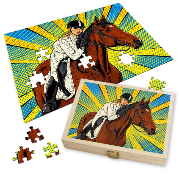 Photo puzzle Pop Art Comics Roy Lichtenstein style Photo puzzle Pop Art Comics Roy Lichtenstein style