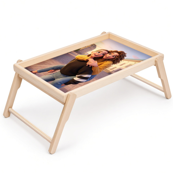 Photo tray transformed into a 3D animated film character Photo tray transformed into a 3D animated film character