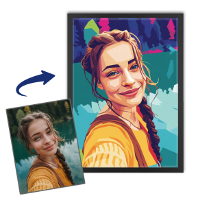 Pop art style WPAP portrait based on a photo Pop art style WPAP portrait based on a photo