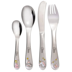 Princess cutlery personalised with a name Princess cutlery personalised with a name