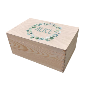 Printed keepsake box flower wreath Printed keepsake box flower wreath