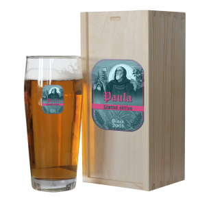 Printed Trappist beer glass Printed Trappist beer glass