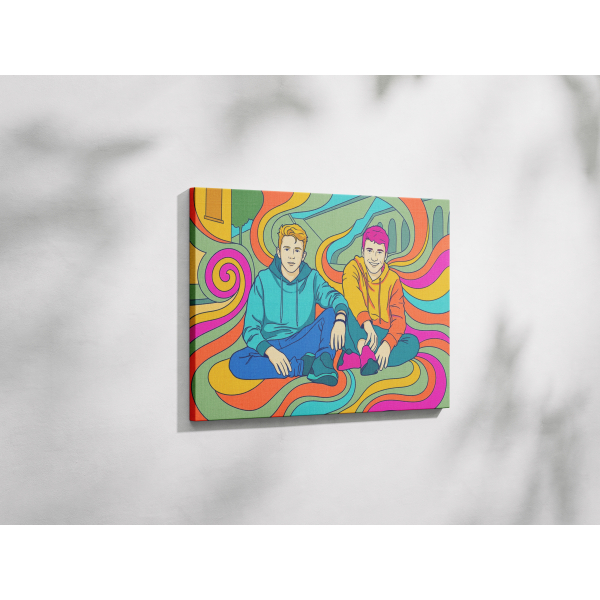 Psychedelic portrait from a photo Psychedelic portrait from a photo