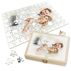 Puzzle from a photo transformed into Watercolour Puzzle from a photo transformed into Watercolour